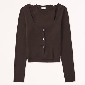 Abercrombie sweater tank and cardigan set